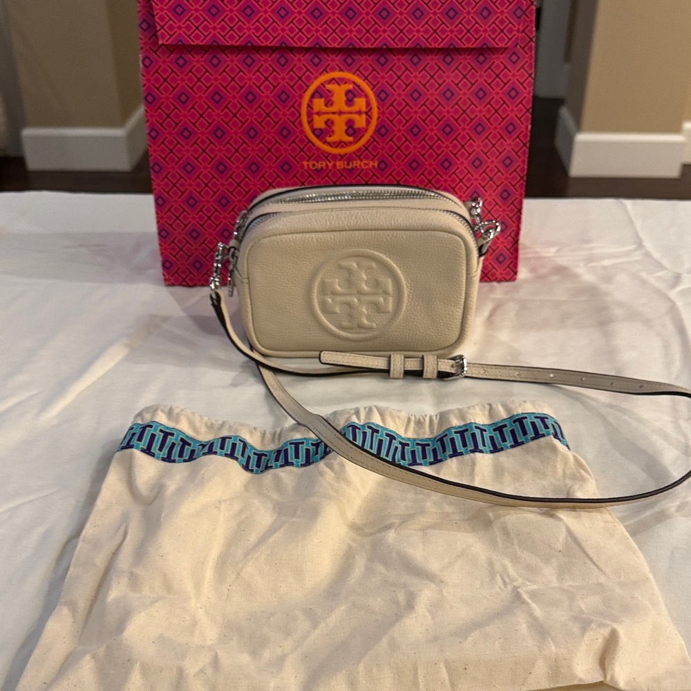 Tory Burch Beige Crossbody Bag
